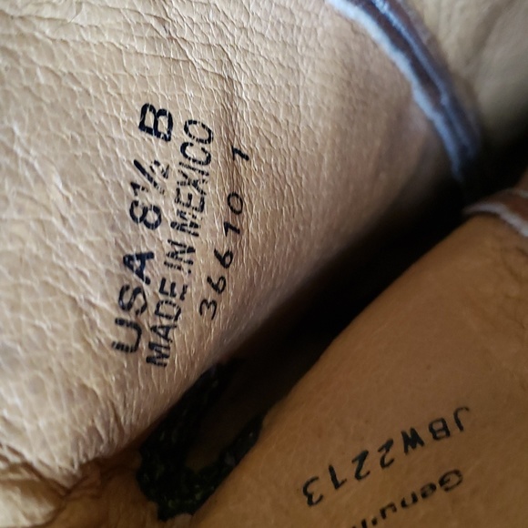 JB Dillon western boots women's sz.8.5B. Pre-owned. Brown& tan goat leather - Picture 6 of 12